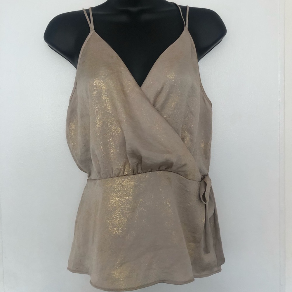 Metallic Gold Tank Top